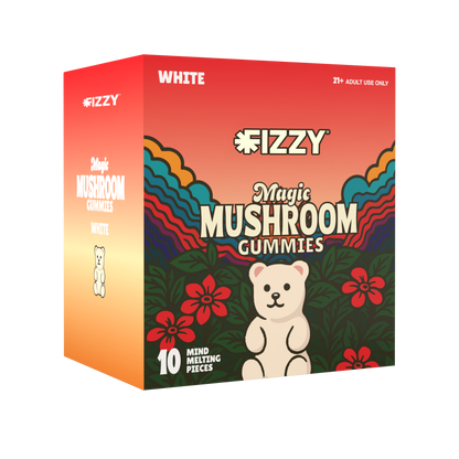 Fizzy Mushroom White Flavor 10 Gummy 10 Pack Case