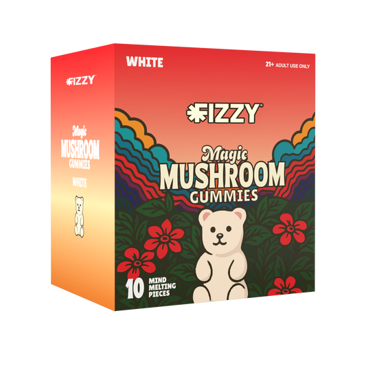 Fizzy Mushroom White Flavor 10 Gummy 10 Pack Case