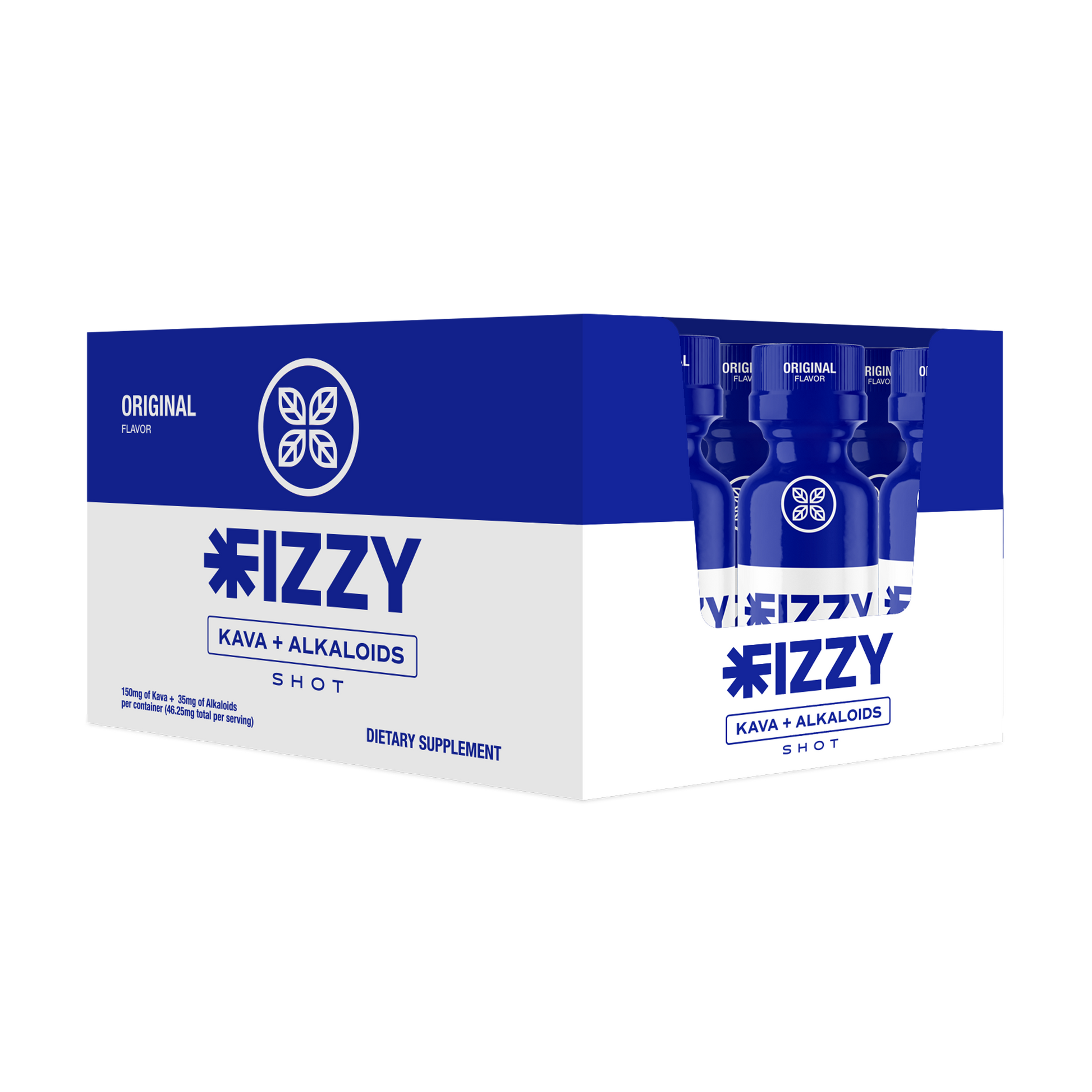Fizzy Kava Original Flavor 150mg 12 Bottle Case