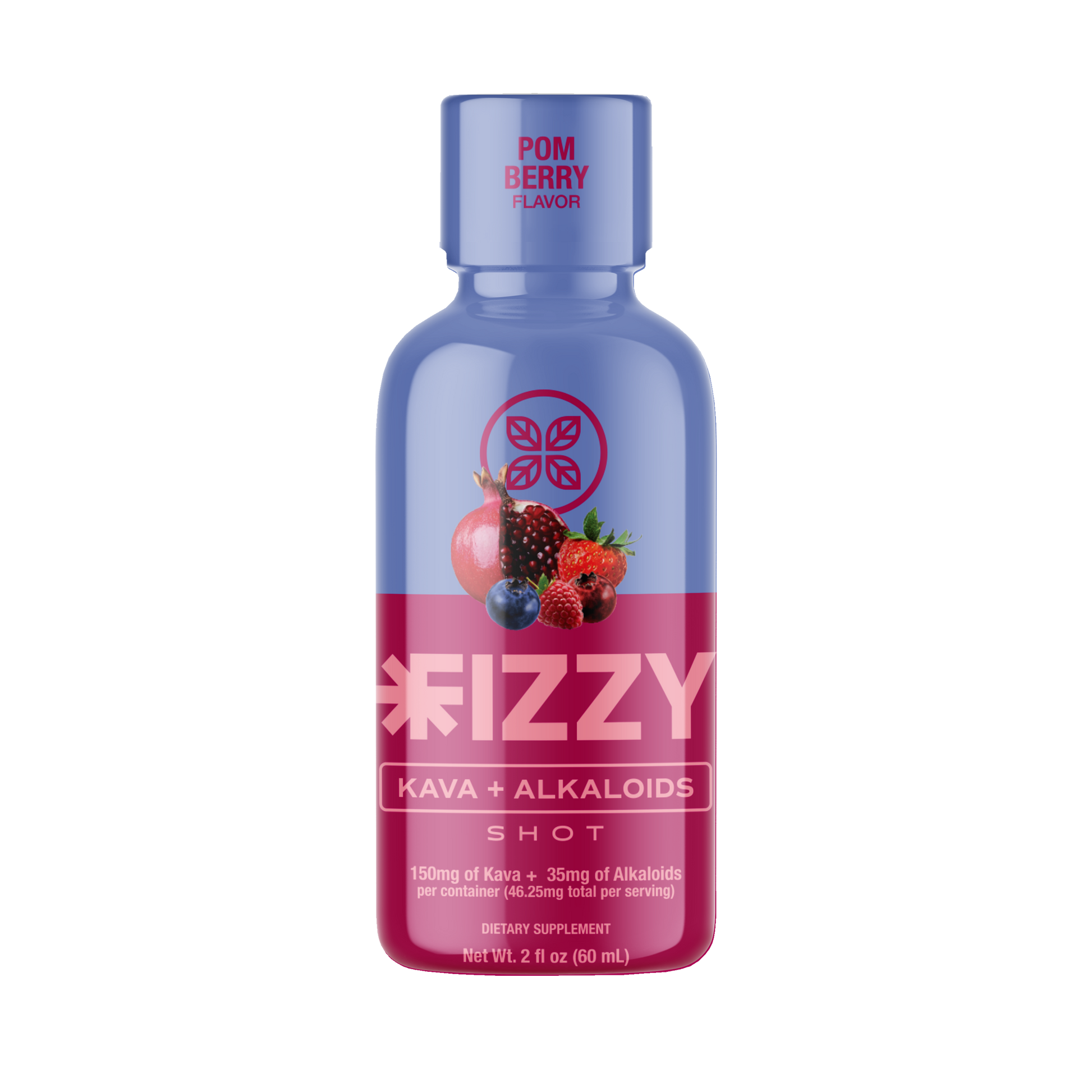 Fizzy KavaPOM Berry Flavor 150mg Bottle