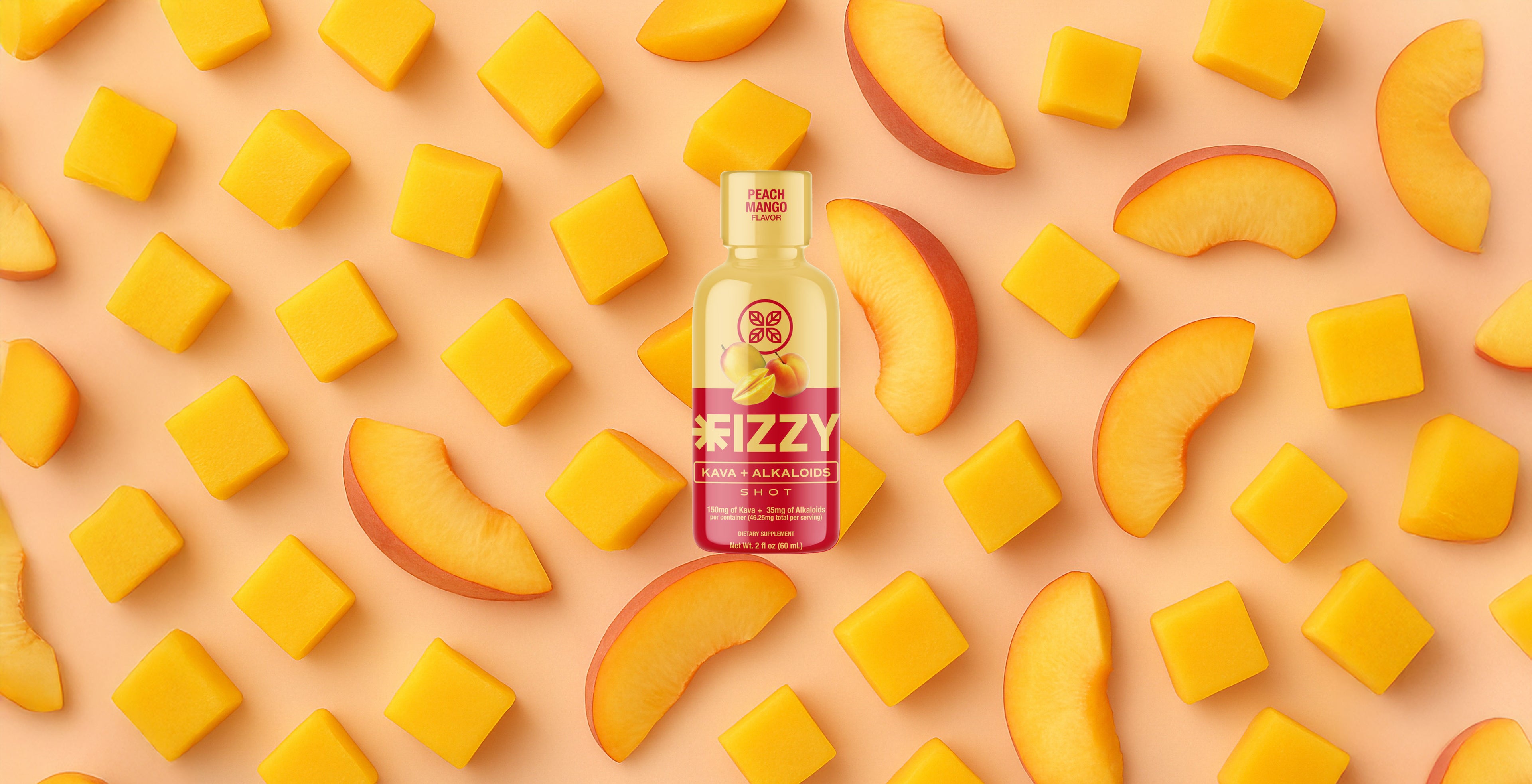 Fizzy Kava Peach Mango Background Header