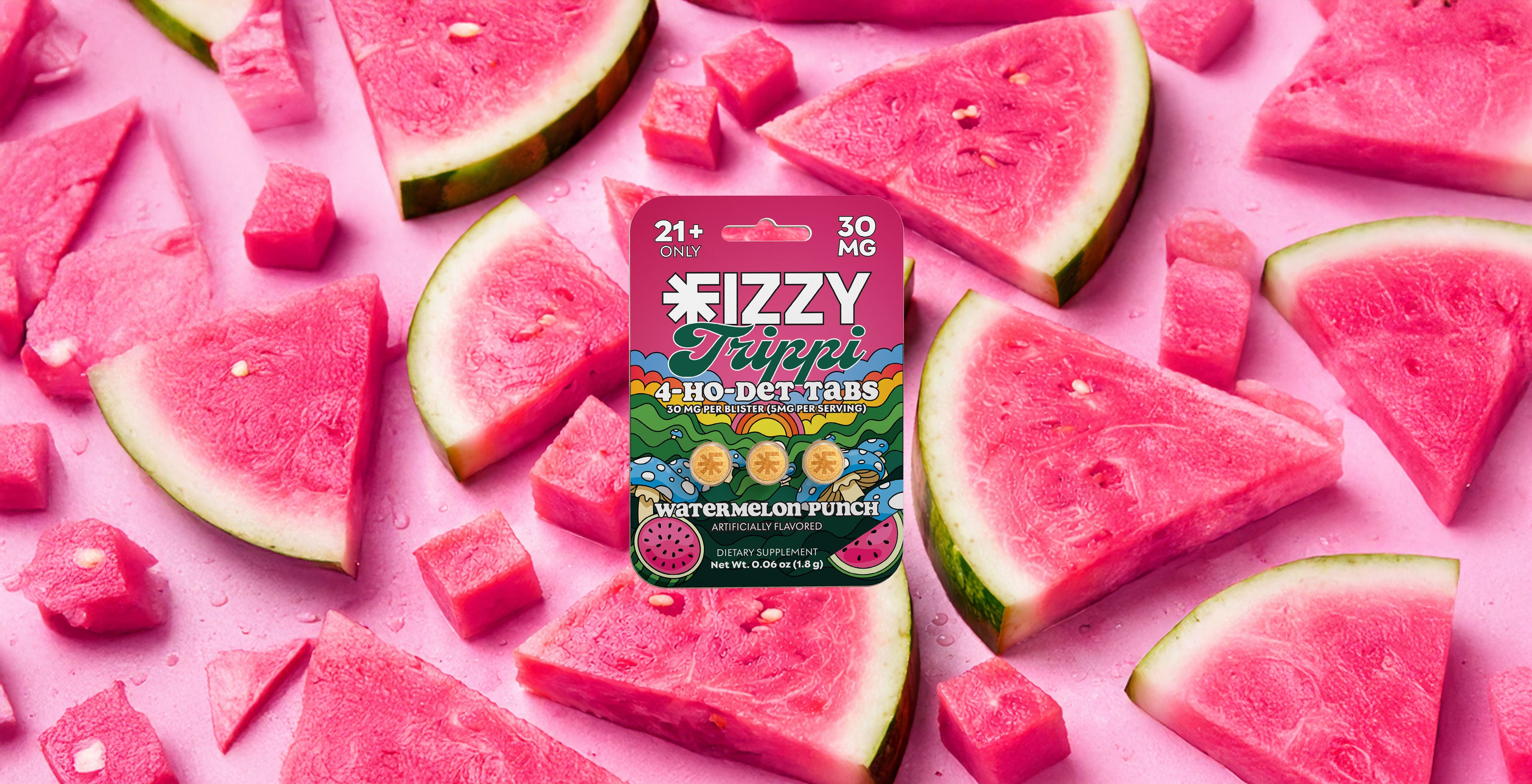 Fizzy Trippi Watermelon Punch Background Header