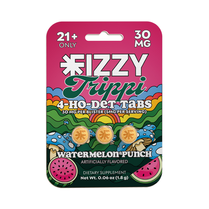 Fizzy Trippi Watermelon Punch Flavor 30mg 3 Tab Package