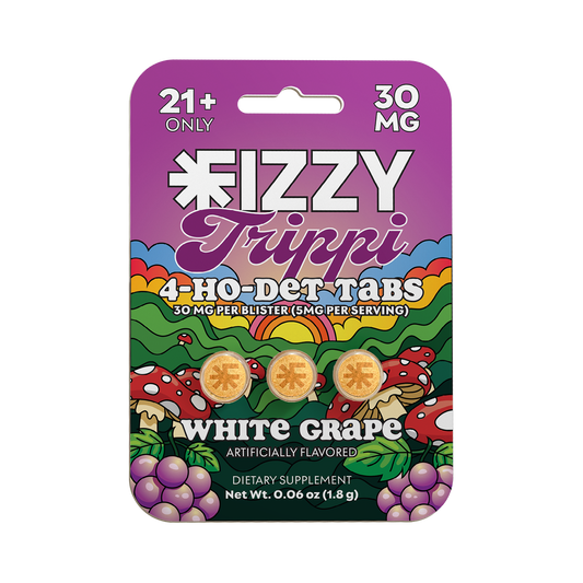 Fizzy Trippi White Grape Flavor 30mg 3 Tab Package