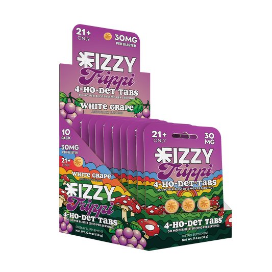 Fizzy Trippi White Grape Flavor 30mg 3 Tab 10 Pack Case